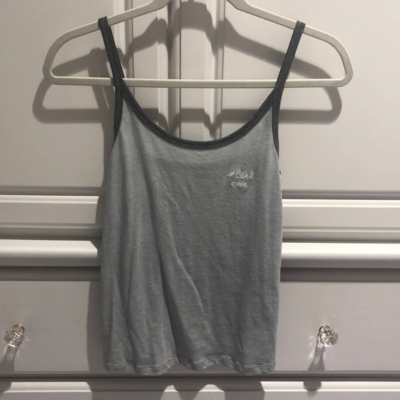 VS Pink Grey Tank Top - Picture 1 of 3